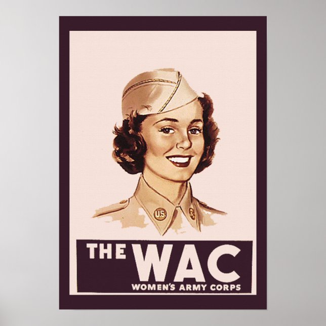 Póster WWII WAC bonito (Frente)