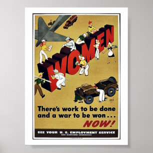 Póster Wwii Women