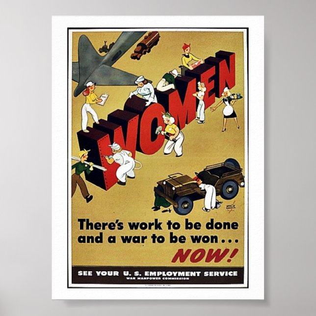Póster Wwii Women (Frente)