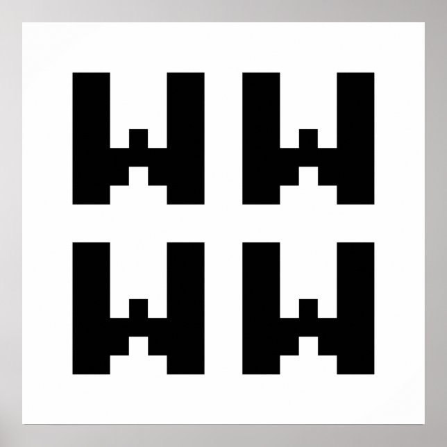 Póster WWWW | LOL Poster de argot de Internet japonés (Frente)