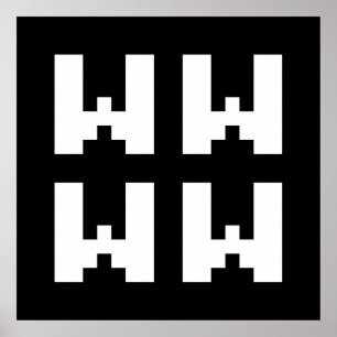 Póster WWWW   LOL Poster de argot de Internet japonés