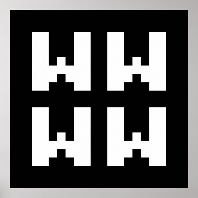 Póster WWWW | LOL Poster de argot de Internet japonés (Frente)