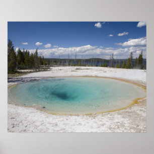 Póster WY, Parque Nacional Yellowstone, West Thumb Geyser