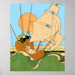 Póster Wynken, Blynken y Nod