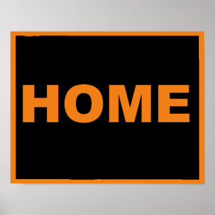 Póster Wyoming Hogar Lejos Del Rótulo Del Poster Estatal