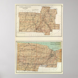 Póster Wyoming, Livingston, Orleans, Ginebra
