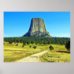 Póster Wyoming, Torre del Diablo