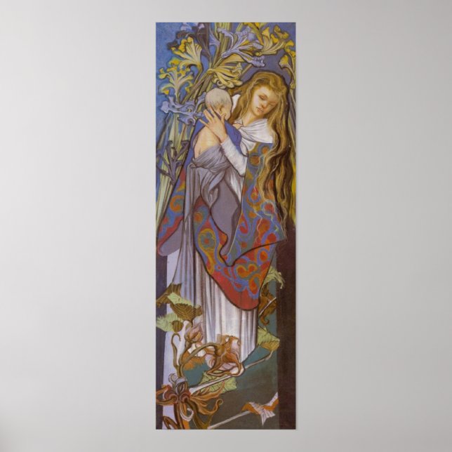 Póster Wyspianski, Caritas (Madonna y el niño), 1904 (2) (Frente)