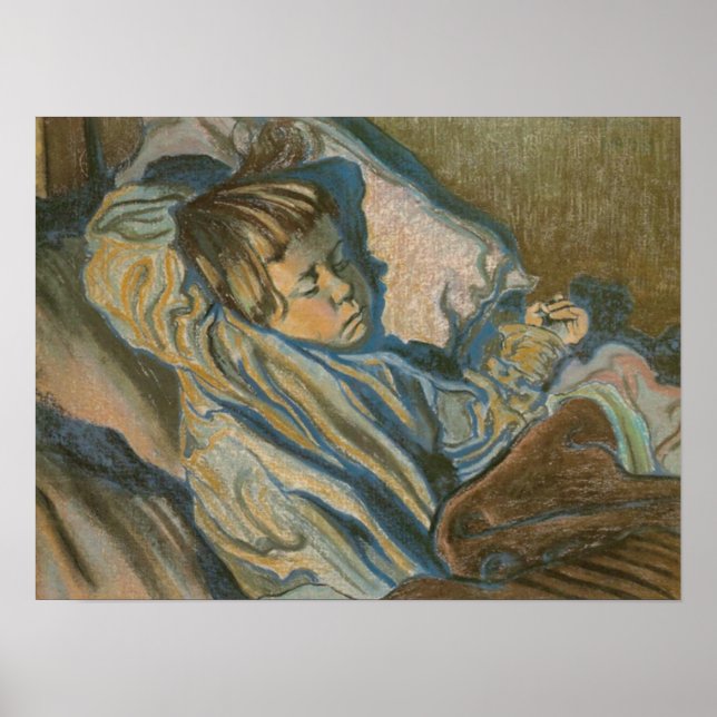 Póster Wyspianski, Mietek Sleeping, 1902 (Frente)