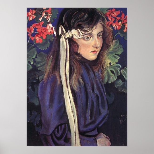 Póster Wyspianski, Portrait of Eliza Parenska, 1905 (Frente)