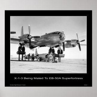 Póster X-1-3 a la Superfortaleza EB-50A