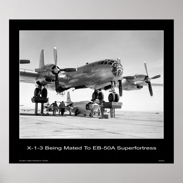 Póster X-1-3 a la Superfortaleza EB-50A (Frente)