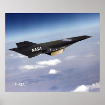 X-43A Hipersónico Ramjet poster 20"x24"