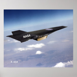 Póster X-43A Hipersónico Ramjet poster 20"x24"