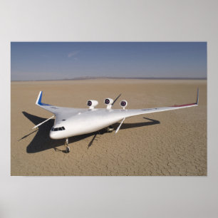 Póster X-48B Blended Wing Body unmanned aerial vehicle