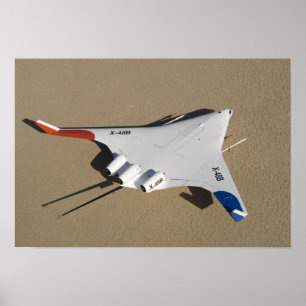 Póster X-48B Blended Wing Body unmanned aerial vehicle 2