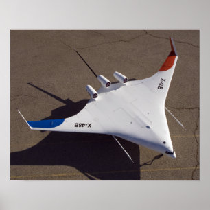 Póster X-48B Blended Wing Body unmanned aerial vehicle 4