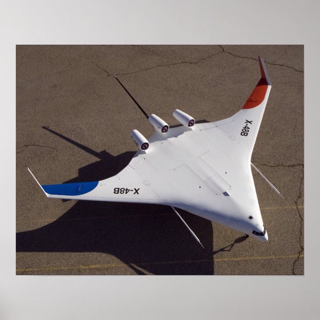 Póster X-48B Blended Wing Body unmanned aerial vehicle 4 (Frente)