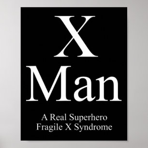 Póster X Hombre Frágil Síndrome X Conciencia