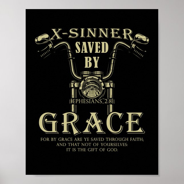 Póster X-Sinner salvado por la motocicleta Grace Christia (Frente)