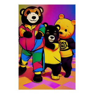 Póster Xi Jinping en el Fiesta infantil