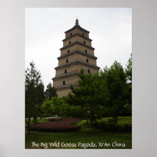 Póster Xi'an Big Wild Goose Pagoda