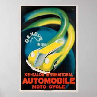 Póster XIII Salón Internacional del Automóvil de Ginebra 