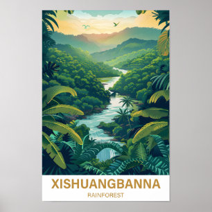 Póster Xishuangbanna Rainforest Yunan Tiongkok Viajes