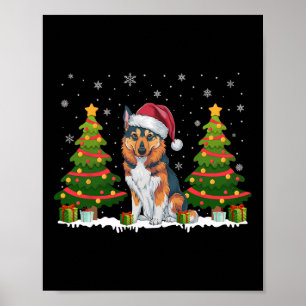 Póster Xmas Enfoca a los Navidades elkhound perinos de No