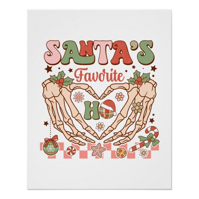 Póster Xmas Gift El Ho Favorito de Santa (Anverso)