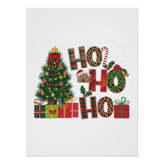 Póster Xmas Gift Ho Ho
