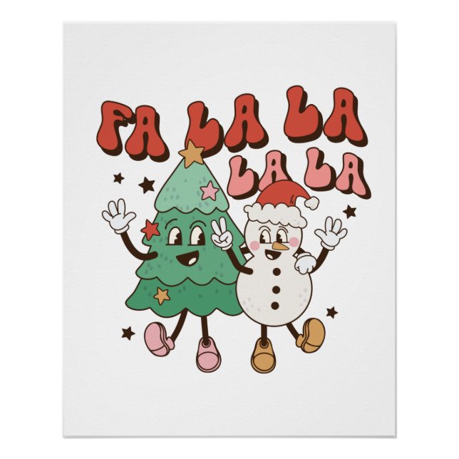 Póster Xmas Gift La La La La La La La (Anverso)