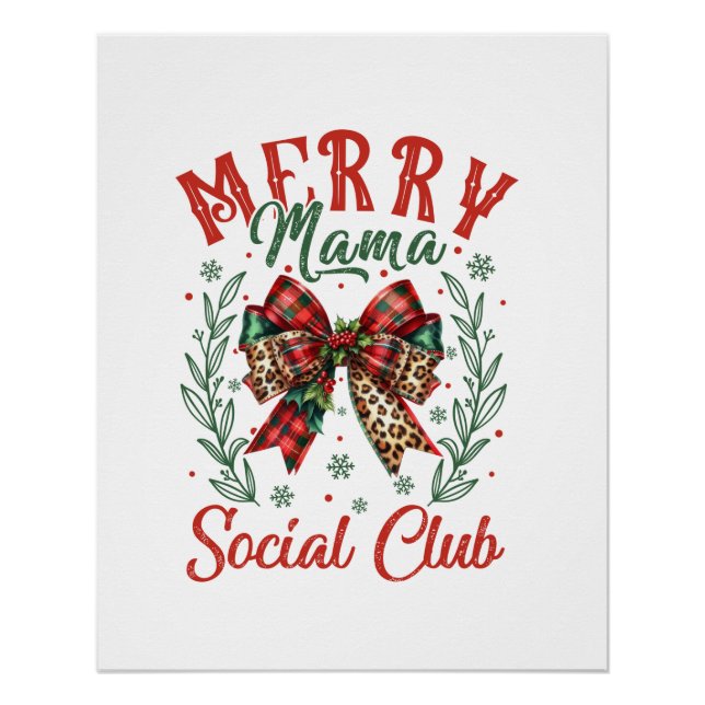 Póster Xmas Gift Merry Mama (Anverso)