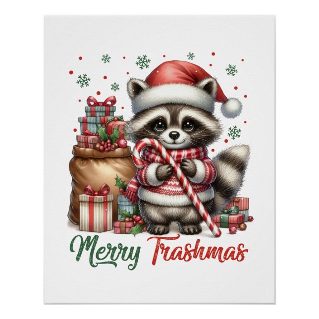 Póster Xmas Gift Merry Trashmas (Anverso)