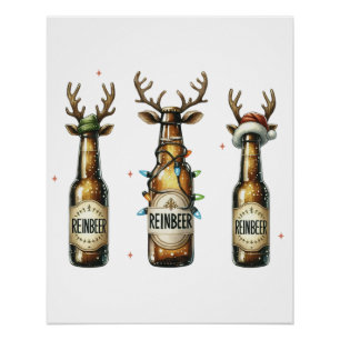 Póster Xmas Gift Reinbeer Reinbeer