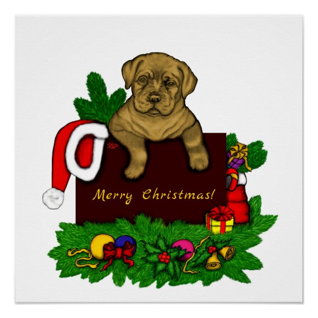 Póster XMas Puppy (Anverso)