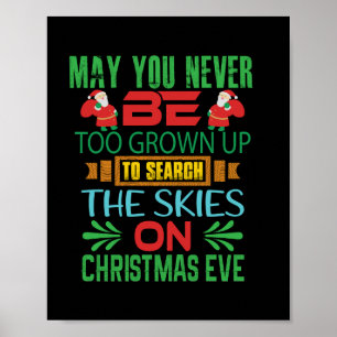 Póster Xmas Regalo Los Cielos En La Víspera De Navidades