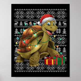 Póster Xmas Sweater Style Ugly Santa Gitoise Chris