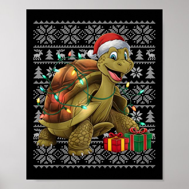 Póster Xmas Sweater Style Ugly Santa Gitoise Chris (Frente)