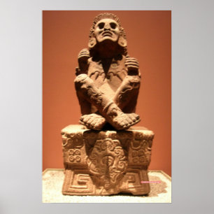 Póster Xochipilli, dios azteca del poster de la música