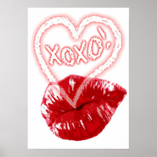 PÓSTER XOXO - LIPS