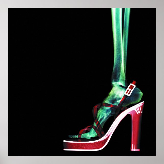 PÓSTER XRAY ALTO HEEL LADY SKELETON POOT ORIGINAL (Frente)
