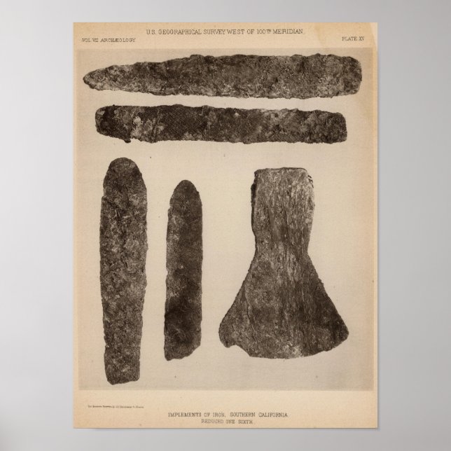 Póster XV implementos de hierro, así que California (Frente)