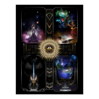 Póster Xzendor7 Cuadología Del Arte Fantastico Fractal