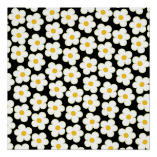 Póster Y2K negrita Flor salvaje vibrante arte de primaver