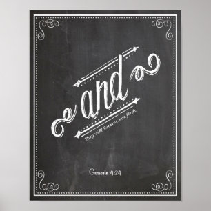 Póster Y 4:24 de la génesis unido junto