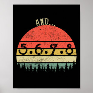 Póster Y 5678 Dance Music Teacher Line Dance Funny Danc