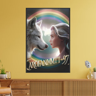 Poster y arte artístico de la pared de tela en bla