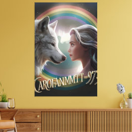 Poster y arte artístico de la pared de tela en bla