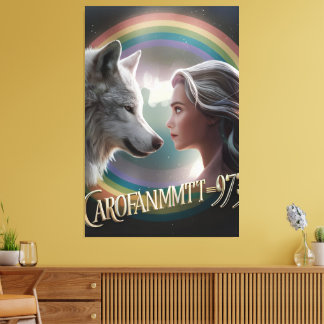 Poster y arte artístico de la pared de tela en bla